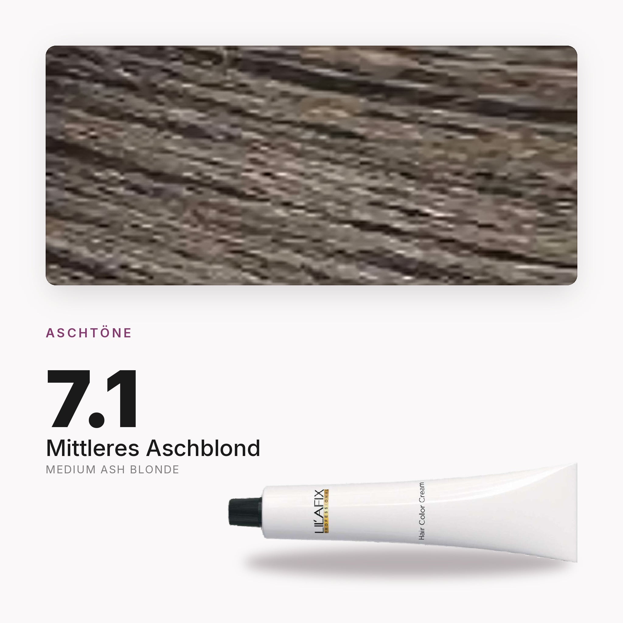 Lilafix 7.1 Mittleres Aschblond — Farbton