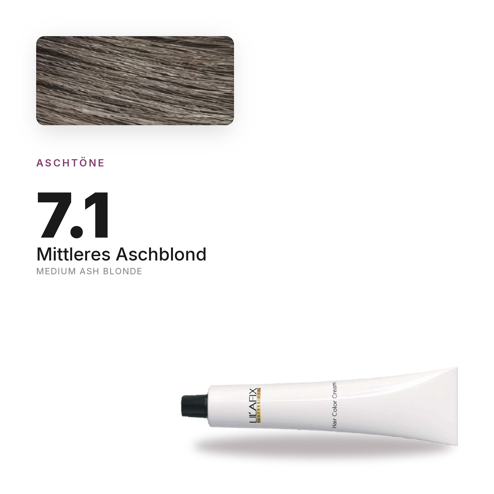 Lilafix 7.1 Mittleres Aschblond — Farbton
