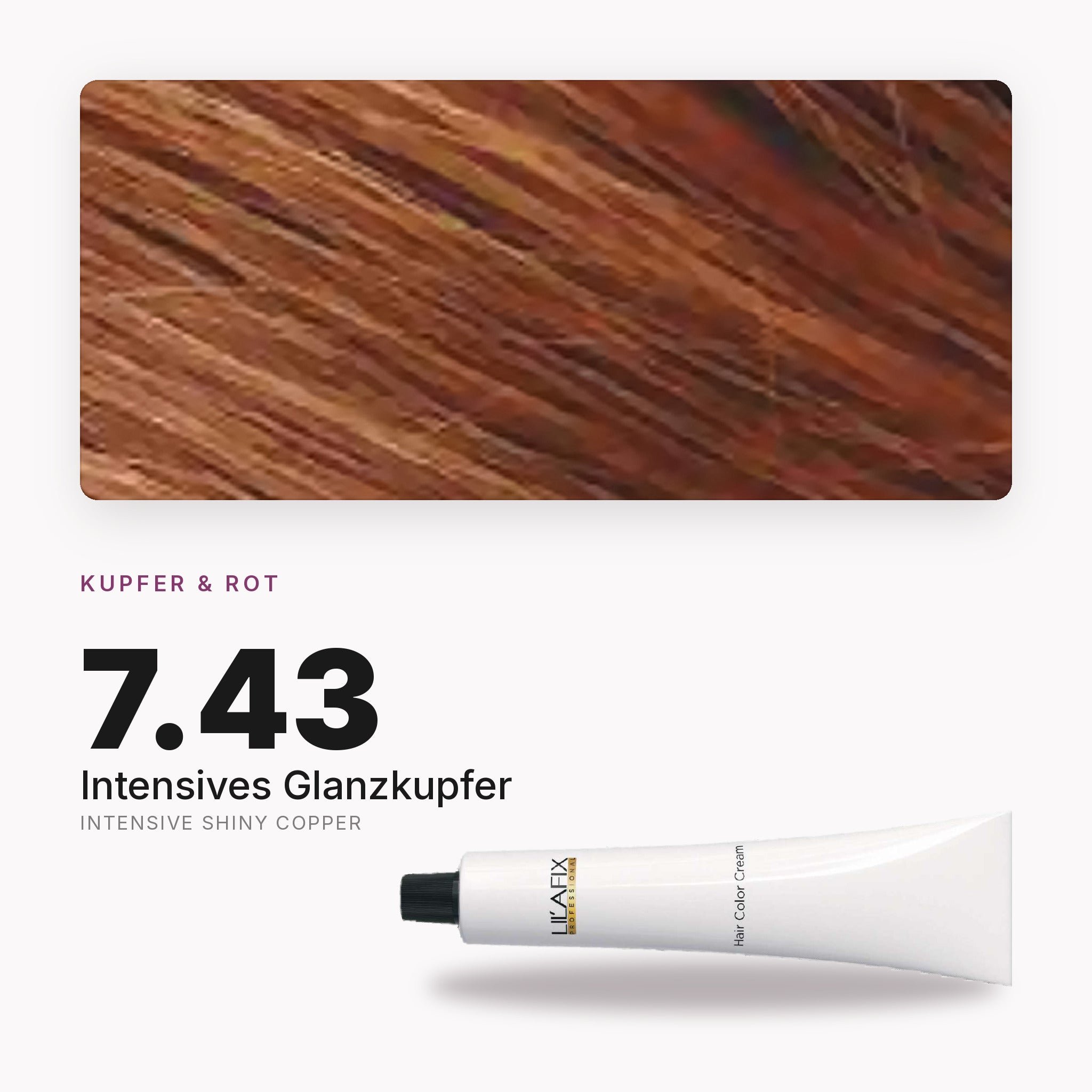 Lilafix 7.43 Intensives Glanzkupfer — Farbton