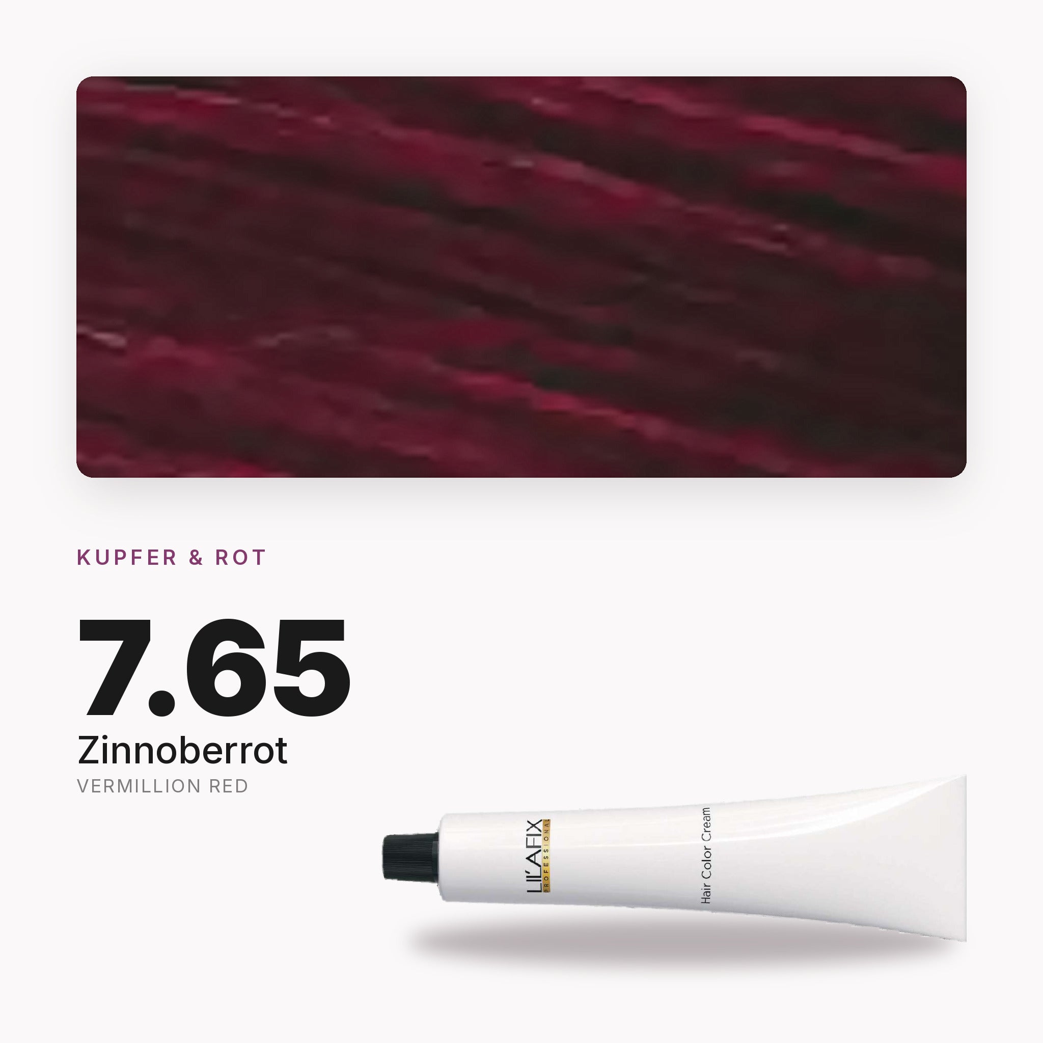 Lilafix 7.65 Zinnoberrot — Farbton